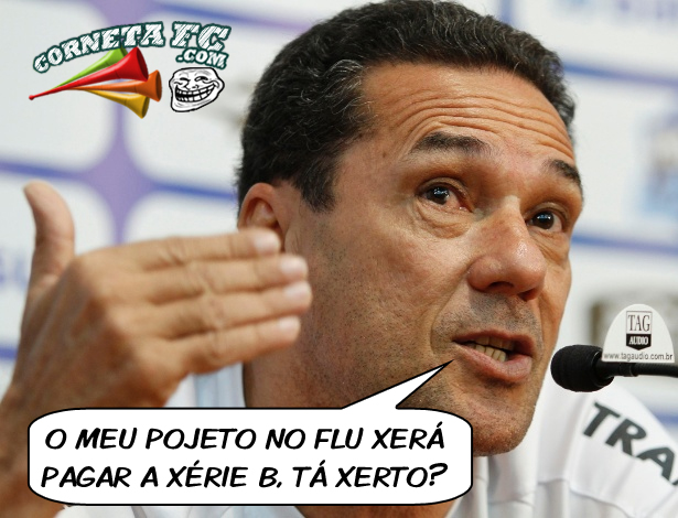 Luxa já é alvo de primeiras piadas no Flu