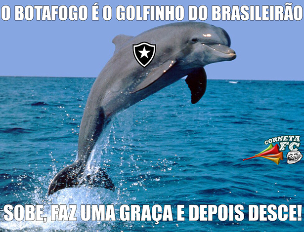 PARA RIR: Botafogo é o golfinho do Brasileirão…