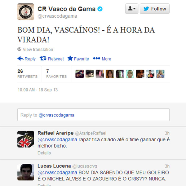 Na degola, vascaínos se revoltam até com “bom dia”