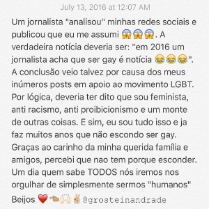 Irmão de Luciano Huck desabafou no Instagram e fez críticas ao comportamento da imprensa
