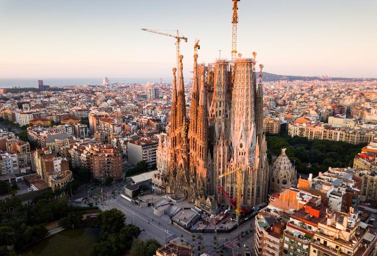 A Sagrada Família, Barcelona, na Espanha