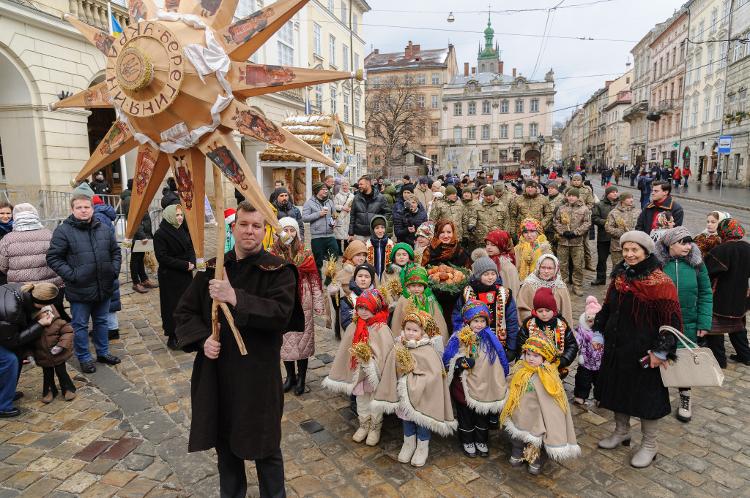 Natal em Lviv, na Ucrânia