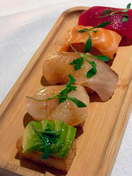 Sushis crocantes do Tangará Jean-Georges, em São Paulo Sushis crocantes do Tangará Jean-Georges, em São Paulo