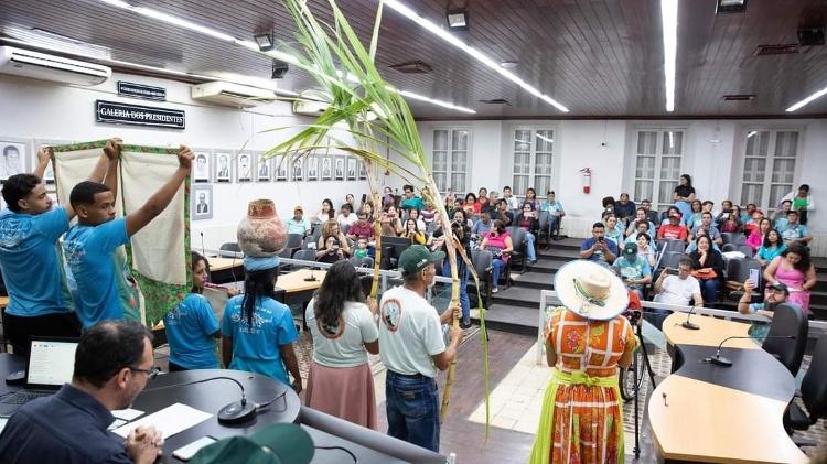 Conferência Regional de Direitos da Natureza realizada no município de Cáceres, no Mato Grosso