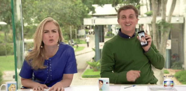 Angélica e Luciano Huck foram os "âncoras" do vespertino da Globo nesta quarta-feira