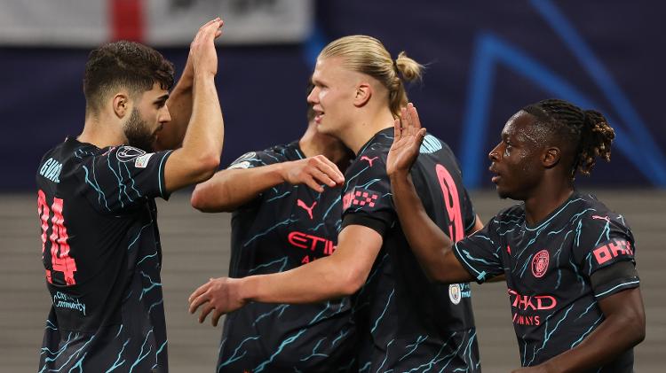 GOLS- RB LEIPZIG 1X3 MANCHESTER CITY- CHAMPIONS LEAGUE 2023/24 FASE DE  GRUPOS