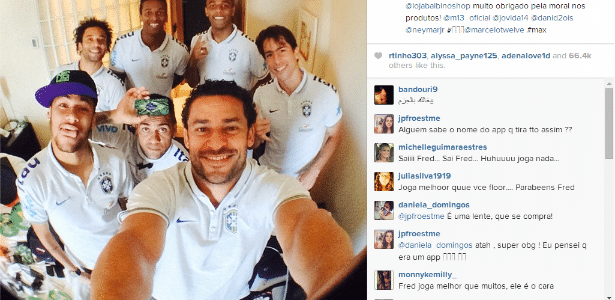 Selfie feita um dia antes da Copa foi para as redes sociais. Dunga orientou elenco a controlar internet para não gerar qualquer insinuação de descompromisso