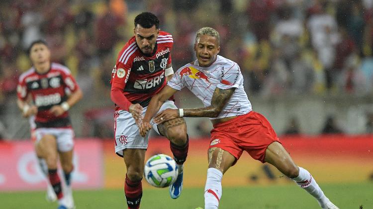 Confira lances do jogo entre Bragantino e Flamengo pelo Campeonato