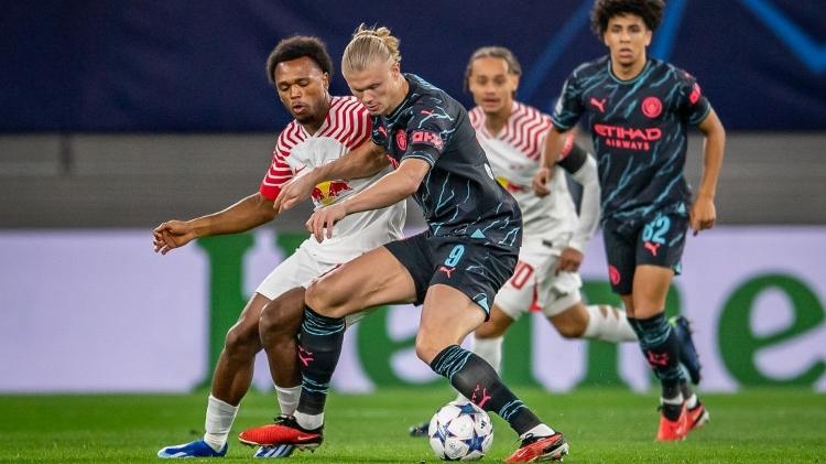 GOLS- RB LEIPZIG 1X3 MANCHESTER CITY- CHAMPIONS LEAGUE 2023/24 FASE DE  GRUPOS