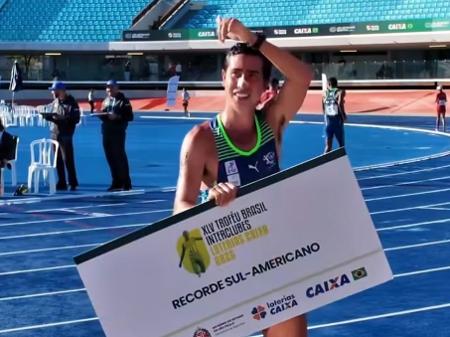 Caio Bonfim vence e bate recorde sul-americano da marcha atlética no Troféu Brasil