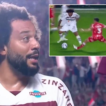 Lateral lesionou, acidentalmente, o zagueiro Luciano Sánchez em jogo da Libertadores