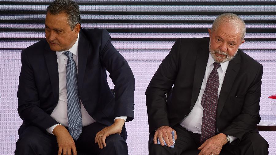 2.mar.2023 - Lula e o ministro Rui Costa (Casa Civil) no Palácio do Planalto 2.mar.2023 - Lula e o ministro Rui Costa (Casa Civil) no Palácio do Planalto