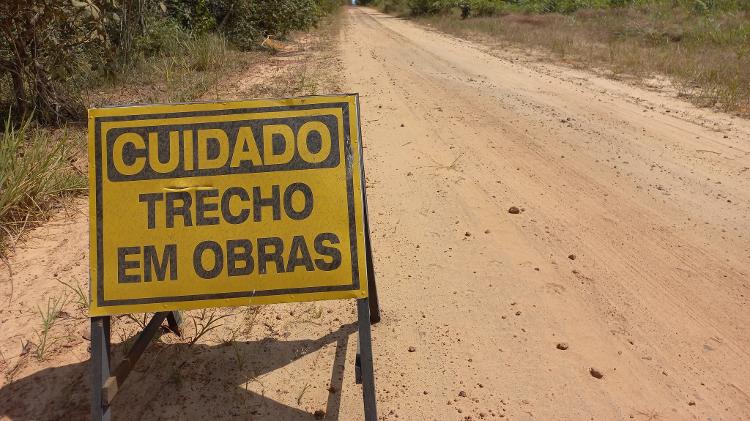 Calha Norte: obra de estrada na cidade de Itaubal (AP) 