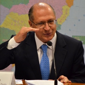O governador de São Paulo, Geraldo Alckmin (PSDB), em audiência em comissão no Senado