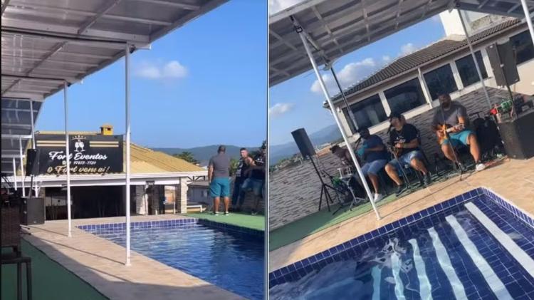 Imagens compartilhadas por Rodrigues durante confraternização