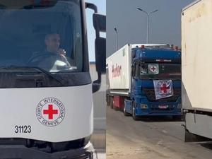 Reprodução de vídeo/27.out.2023-Cruz Vermelha