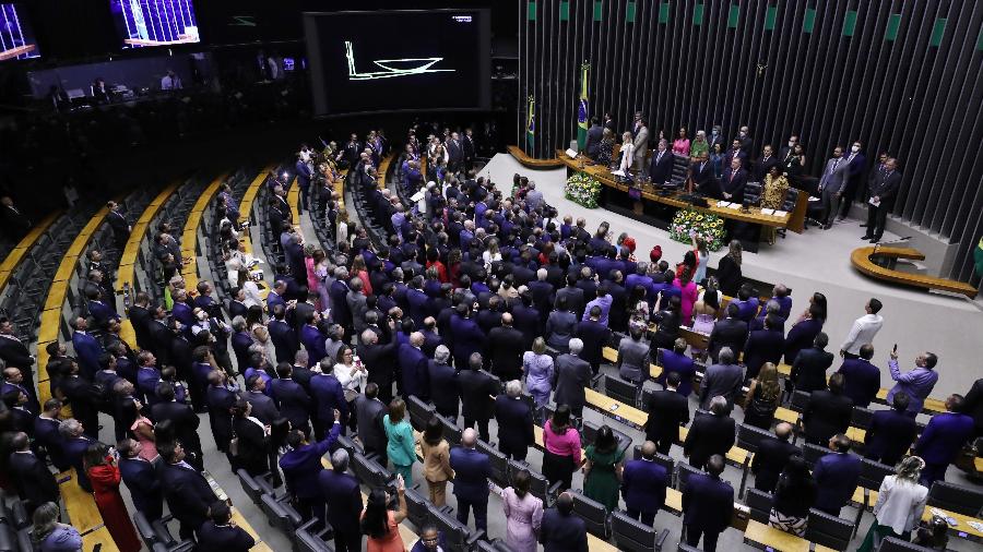 Posse de deputados na Câmara, em Brasília 