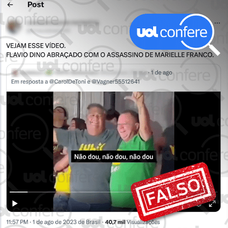 Instagram marca que vídeo de Flávio sobre Datafolha é fake news