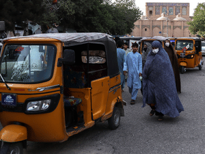 Men in Afghanistan Protest Taliban Restrictions on Women