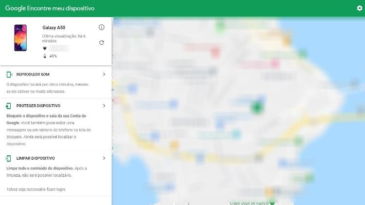 Como ativar a localização e rastrear celular pelo Google Maps