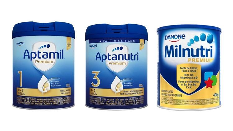 Fórmulas infantis e composto lácteo da Danone