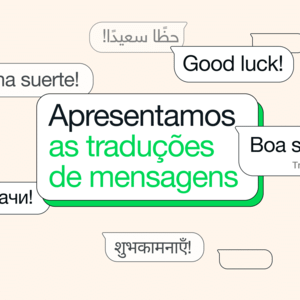 Tradução de mensagens no WhatsApp